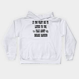 SQD Listen BLK Kids Hoodie